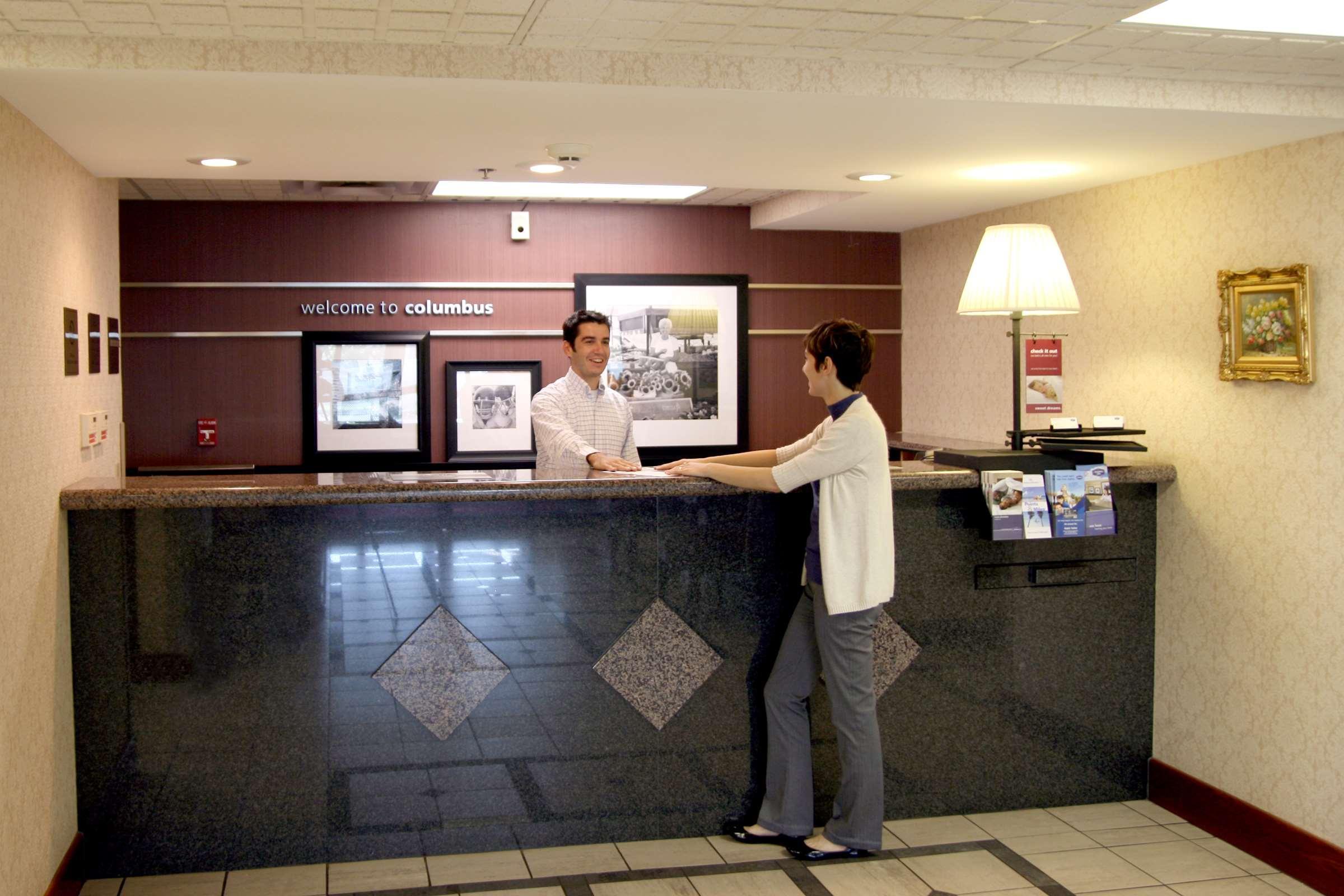 Hampton Inn Columbus-South Grove Stadt Interior foto